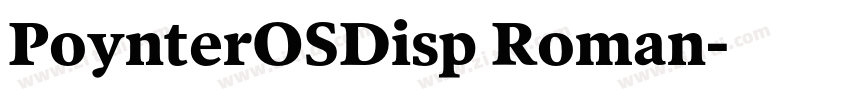 PoynterOSDisp Roman字体转换